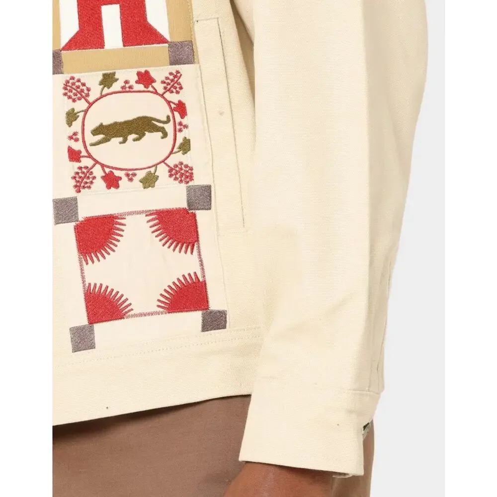 Honor The Gift Men's Hawthorne Patchwork Embroidered Canvas Box Fit Jacket